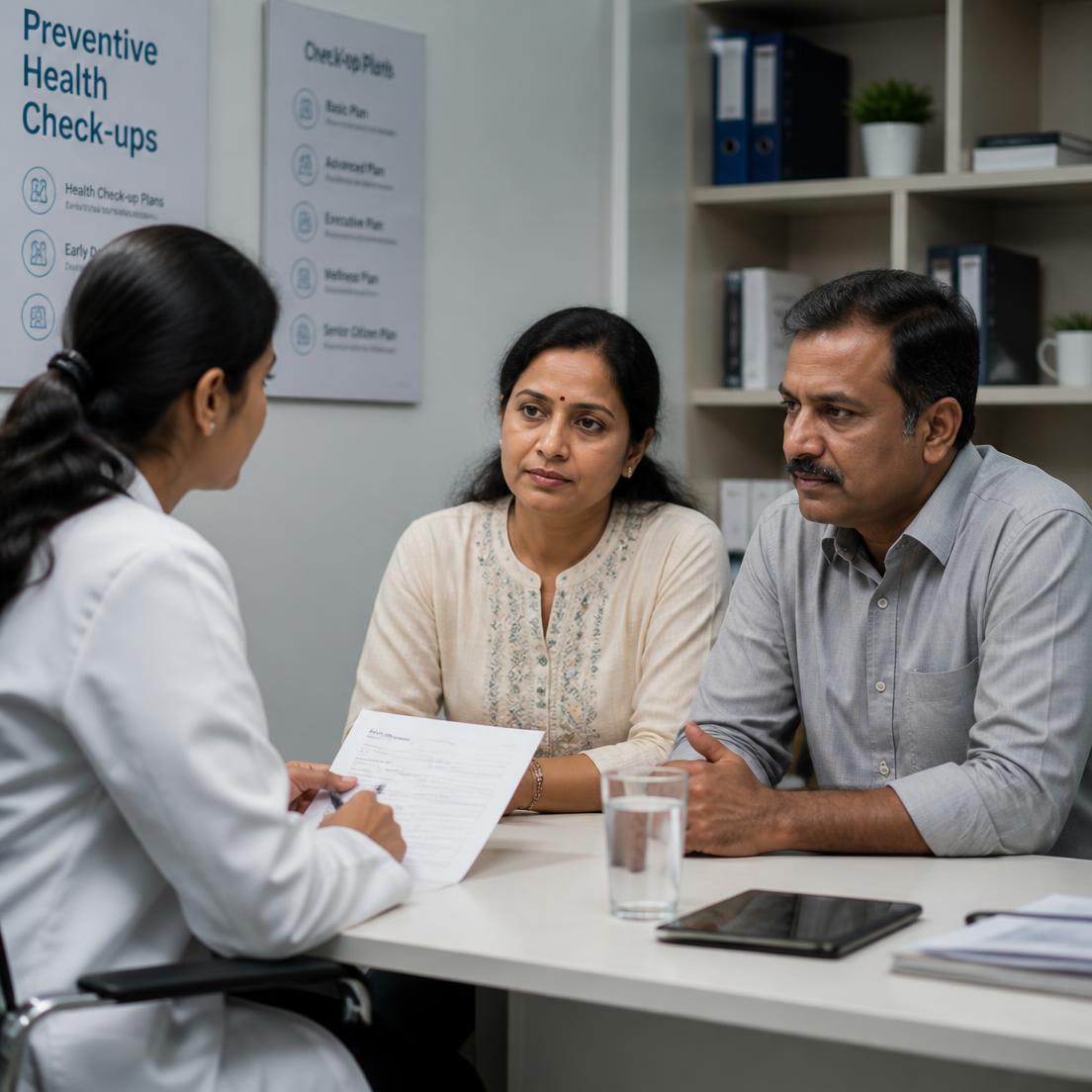 A preventive health check consultation